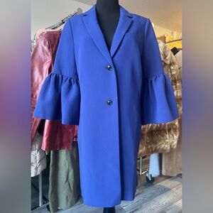 Banana Republic Blue Bell Sleeve Coat